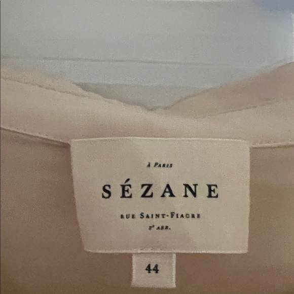 Sezane Cream Ruffled Blouse - Picture 2 of 2